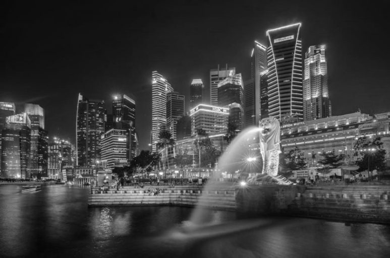 Singapore's Marina Bay at night